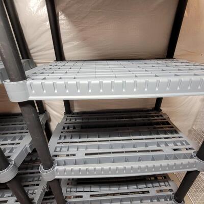 Lot 23: Heavy Duty Plastic Storage Shelf #1