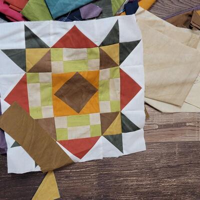 Lot 25: Quilting Fabric with Example Piece