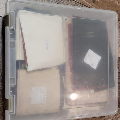 Lot 29: Container of Fabric Quarters 