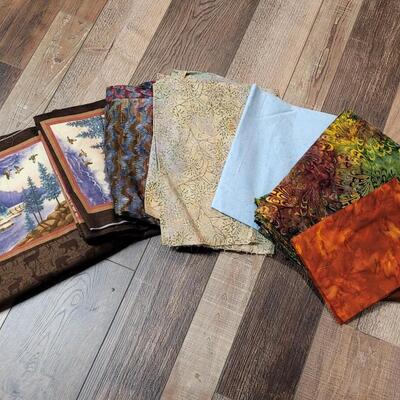 Lot 36: Quilting Fabrics (mostly quarters- Brown Fabric with bears is flannel))