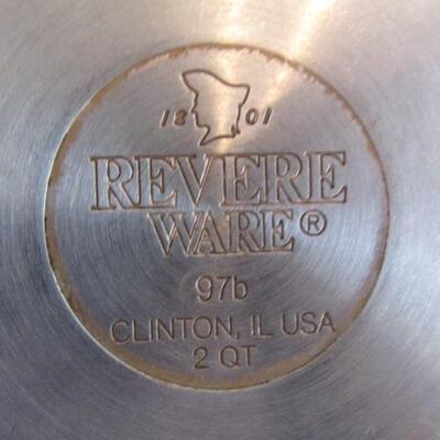 Assorted Revere Ware Pots and Pans