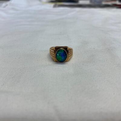 Opal Ring, Sterling Pins, Gold Pin & Gold & Jade Tie Tack