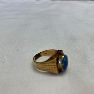 Opal Ring, Sterling Pins, Gold Pin & Gold & Jade Tie Tack