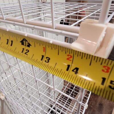 Lot 54: Wire Cubby Shelf