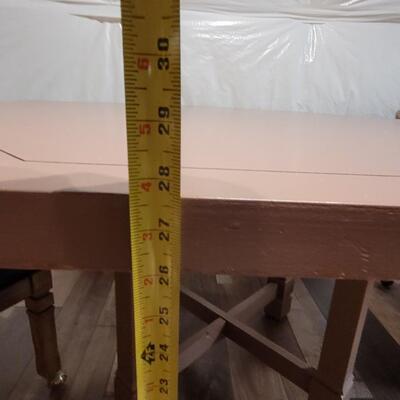 Lot 62: Thomasville Table & Chairs (table has been painted)