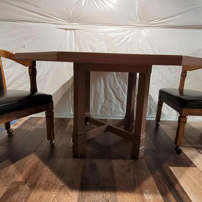Lot 62: Thomasville Table & Chairs (table has been painted)