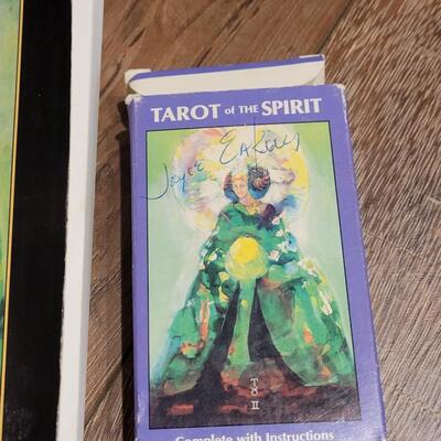 Lot 81: Signed Copy of "Tarot of the Spirit" and Signed Tarot Deck