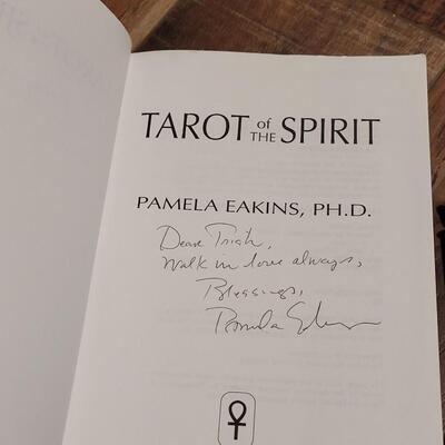 Lot 81: Signed Copy of "Tarot of the Spirit" and Signed Tarot Deck