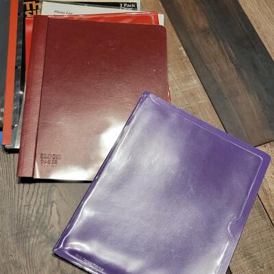 Lot 103: Paper and Plastic Covered Folders Lot