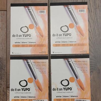 Lot 130: (4) YUPO Small Watercolor Pads of Paper 