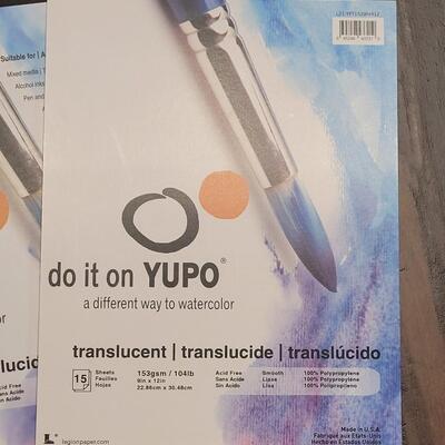 Lot 131: (3) YUPO Watercolor Pads of Paper
