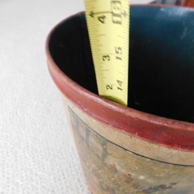 Vintage Hunter Scene Waste Can