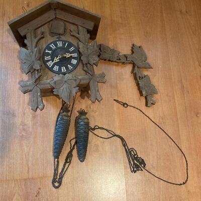 Vintage Miken Cuckoo Clock for parts or Repair