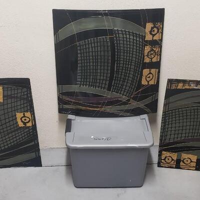 3 Pieces of Signed Myles Freedman Art