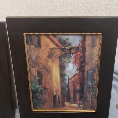Alleyways of Sicily Artwork, 2 Pieces