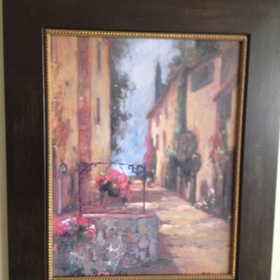 Alleyways of Sicily Artwork, 2 Pieces