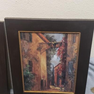 Alleyways of Sicily Artwork, 2 Pieces