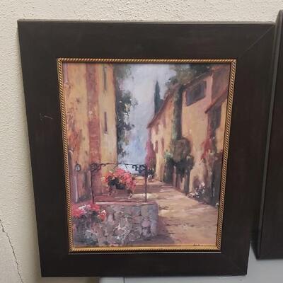 Alleyways of Sicily Artwork, 2 Pieces