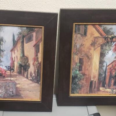 Alleyways of Sicily Artwork, 2 Pieces
