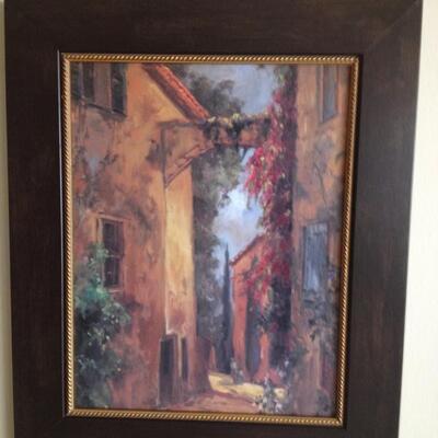 Alleyways of Sicily Artwork, 2 Pieces