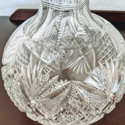 American Brilliant Period ABP Crystal Water carafe Antique 