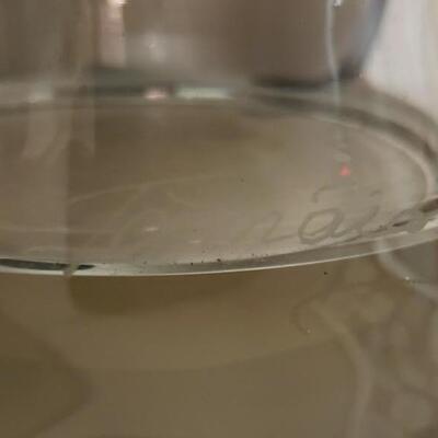 Signed Tamaian Glass Hand Blown Vase By Ion Tamaian