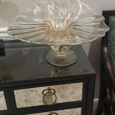 Signed TAMAIAN Art Glass Hand Blown Bowl By Ion Tamaian