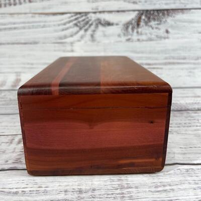 Miniature Lane Cedar Chest Jewelry Box with Key