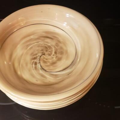 Italian Murano Shell Plates