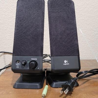 Lot 146: Pair of Auxiliary LOGITECH Speakers