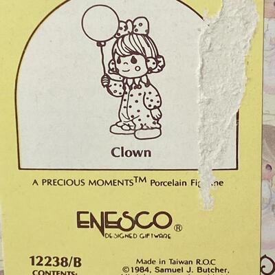 ****. 136 - Precious Moments Porcelain Clown Figurines 