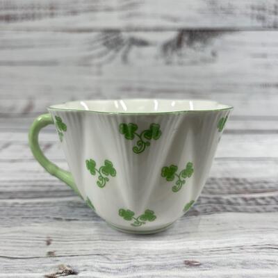 Shelley China Three Leaf Clover Tea Cup and Saucer