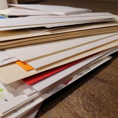 Lot 155: Large Assortment of Greeting Cards and Envelopes