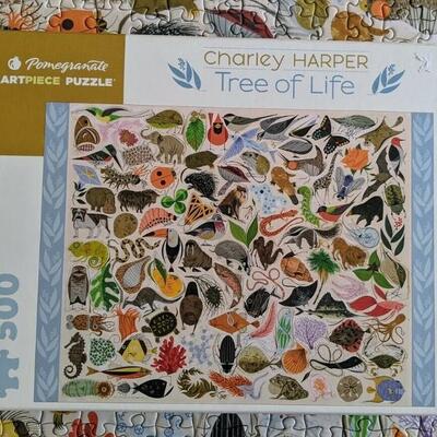 Charley Harper Tree of Life: 500 Piece Puzzle Pomegranate Artpiece 24