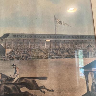 Framed Print Pamlico Race Course Baltimore 
