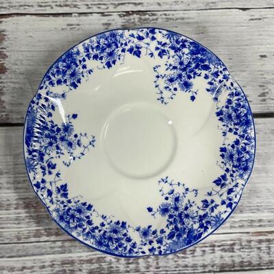 Royal Albert Dainty Blue flower design tea cup and plate duo