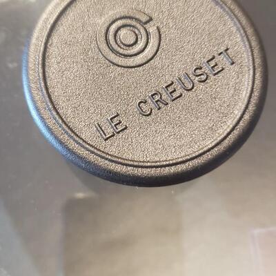 New Le Creuset Wok with Lid with Brass Ice Bucket and Table Mats