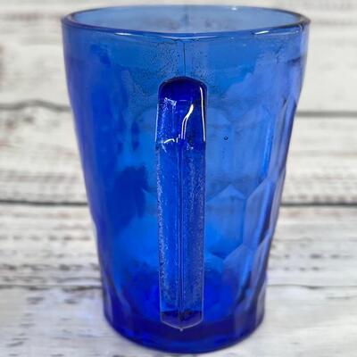 Shirley temple blue glass cup