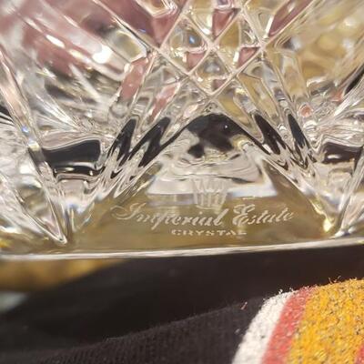 2 Crystal Decanters, 1 is Imperial Estate Bohemian