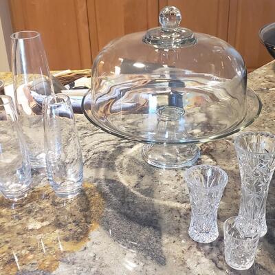 Glass Cake Lot