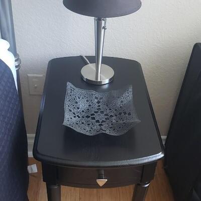 2 Black Bedside Tables