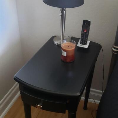 2 Black Bedside Tables