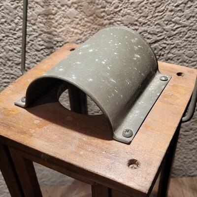 Lot 158: Vintage Wood & Glass Lantern Set