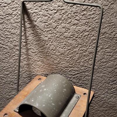 Lot 158: Vintage Wood & Glass Lantern Set