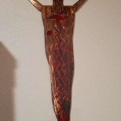 Lot 163: Pair of Metal Hanging Wall Sculptures