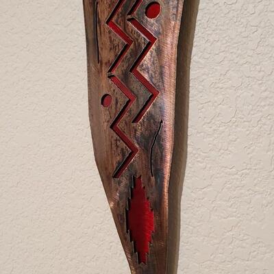 Lot 163: Pair of Metal Hanging Wall Sculptures