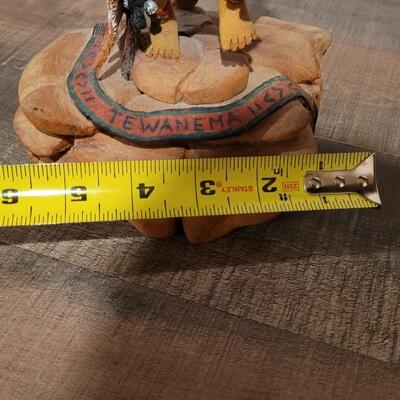 Lot 169: ED TEWANEMA Hand Carved "Kwahu - Eagle Dancer"Kachina Signed