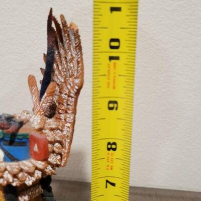 Lot 169: ED TEWANEMA Hand Carved "Kwahu - Eagle Dancer"Kachina Signed
