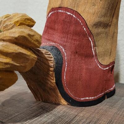 Lot 170: Hand Carved Kachina Sun DancerSigned 