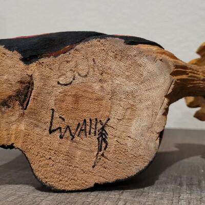 Lot 170: Hand Carved Kachina Sun DancerSigned 